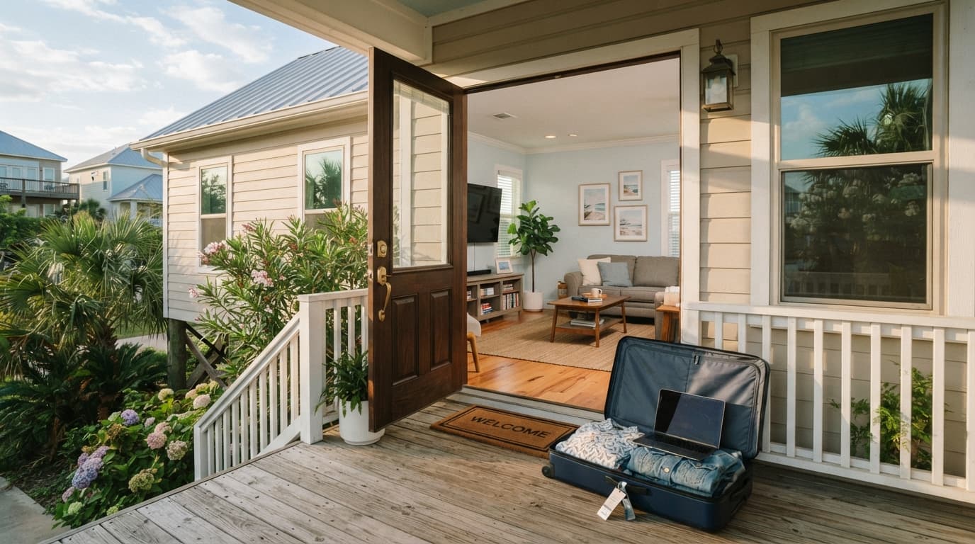 Galveston coastal homeowner reviewing personal property insurance and contents limits