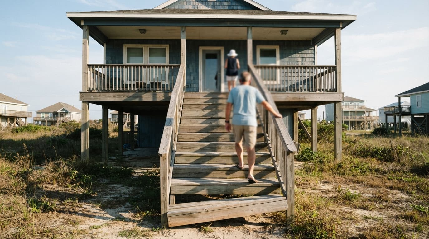 Homeowners insurance paperwork and liability claim documents for a Galveston TX property